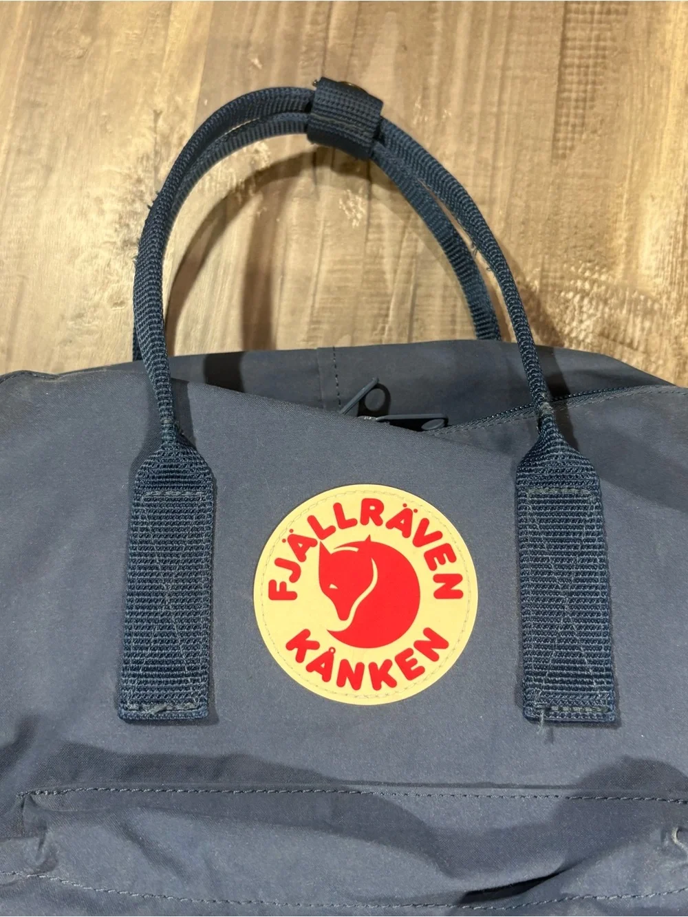 Fjallraven Kanken Small Backpack Double Handle Navy Bag 23510, Blue, Outdoor